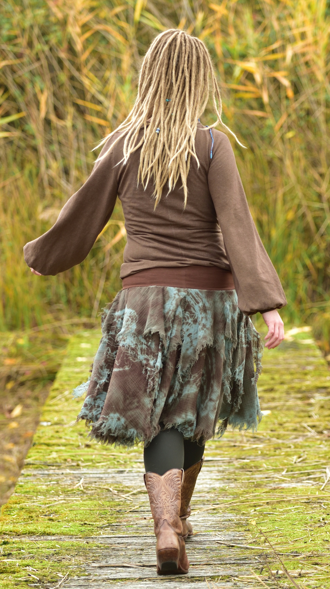 Batik Rock Sinderelle türkis/braun